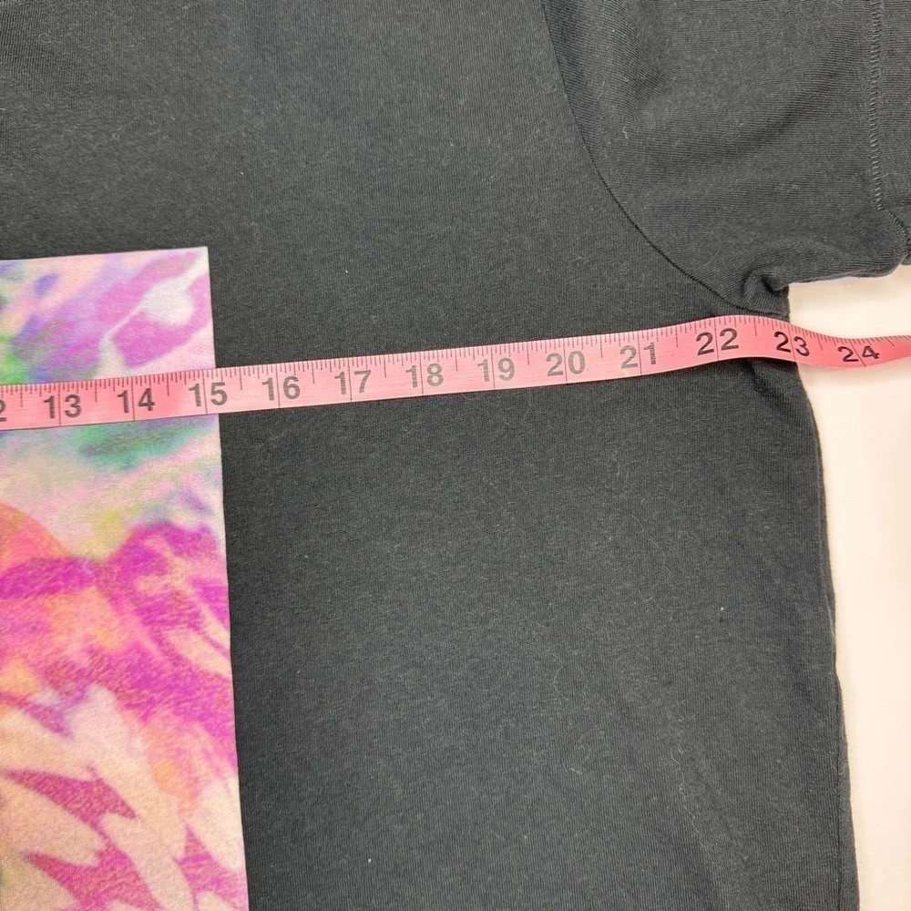 Joe’s Jeans Black Graphic Tee XXL NWT – Abstract Print, Streetwear Y2K Festival